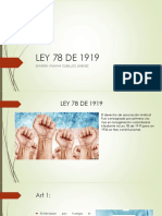 ley 78 de 1919