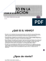 El VIENTO en LA NAVEGACIÓN Nociones de Tactica CD Lopez Perdomo Hillary