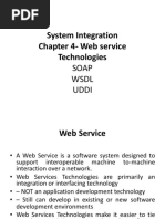 System Integration Chapter 4-Web Service Technologies: Soap WSDL Uddi