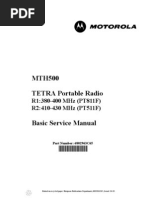 Motorola Mth500 Tetra Radio r1 r2 Basic Service Manual