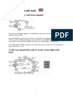 VHDL Code Lock Template