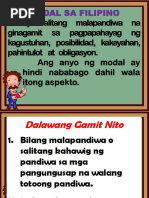 FILIPINO 9, QUARTER 2. Modal | PDF