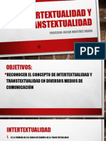 Intertextualidad y Transtextualidad