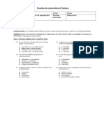 prueba matemática ,datos y tablas de conteo_6°2019