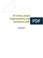 SL Loney Plane Trigonometry Part 1 Solutions PDF