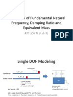 Lab 8 Vibration Estimation of Fundamental Natural Frequency Damping Ratio