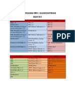 Jadwal Pelajaran SMPN 1 Glagah Banyuwangi