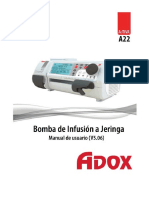 Manual de Usuario Bomba de Infusion Adox ACTIVA A22