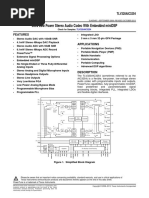 Ultra Low Power Stereo Audio Codec With Embedded Minidsp: Features