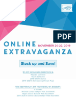Stampin' Up! Online Extravaganza Flyer 2019
