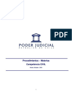 Procedimientos y Competencias Materia Civil