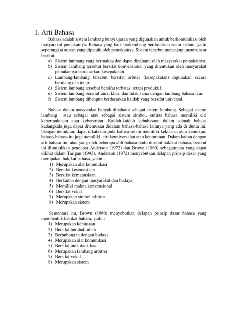 Arti Bahasa PDF