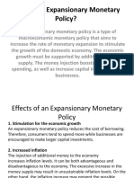 What is an Expansionary Monetary Policy