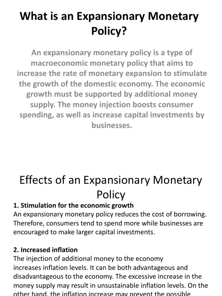 What Is An Expansionary Policy PDF