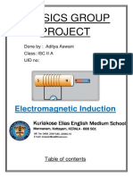 Physics Group Project: Electromagnetic Induction