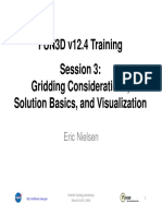 FUN3D v12.4 Training Session 3: Gridding Considerations, Solution Basics, and Visualization