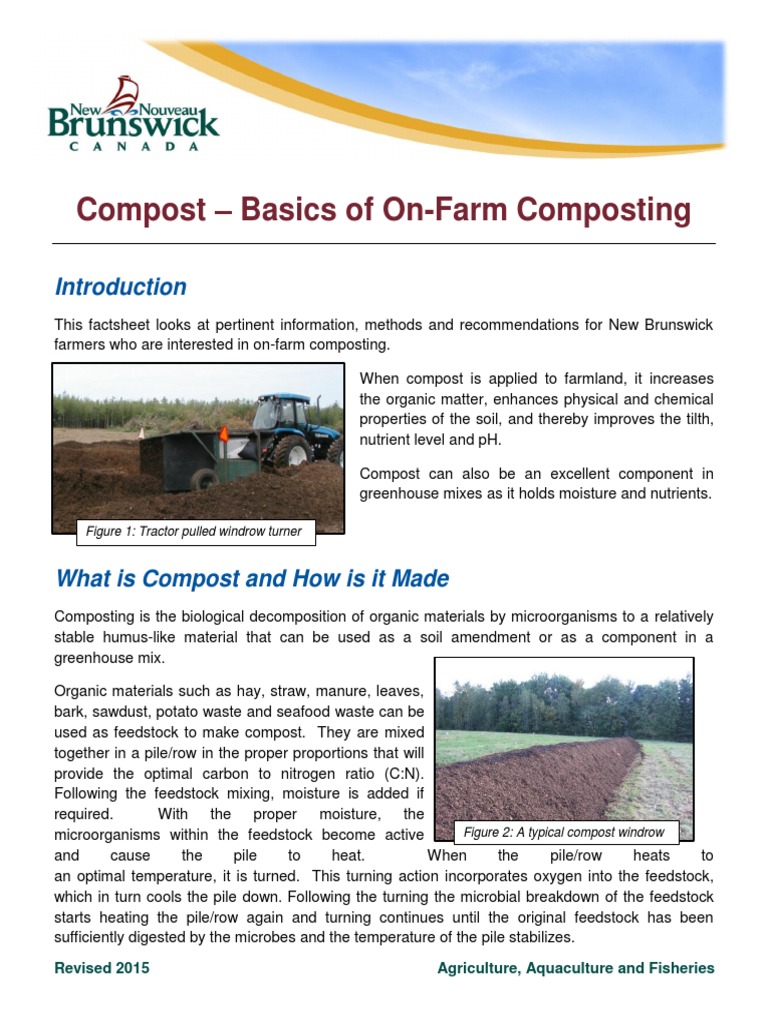 On-Farm Composting Guide for Farmers | PDF | Compost | Anaerobic Digestion