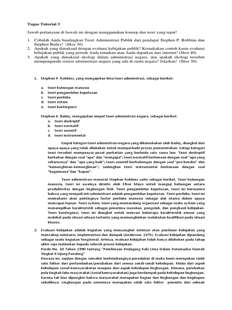 Tugas Tutorial 3 PIAN 20192 | PDF
