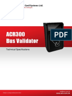 ACR300 Bus Validator: Technical Specifications