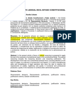 El Razonamiento Judicial en El Estado Constitucional