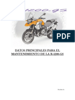 Datos para Mantenimiento R 1200 Gs PDF