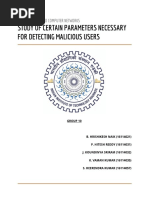 Study of Certain Parameters Necessary For Detecting Malicious Users