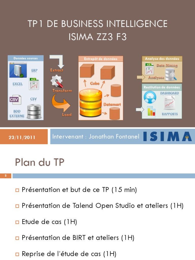 TP Business Intelligence avec Talend | PDF | Eclipse (Logiciel ...