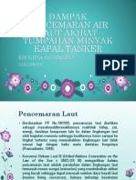 Dampak Pencemaran Air Laut Akibat Tumpahan Minyak Kapal