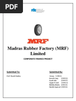 Corporate Finance - MRF Company