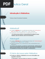 Encontro # 1 Hidráulica e Hidrologia - Aula - 1