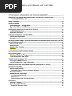 M&A Yablon Spring 2019 Outline