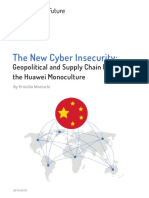 The New Cyber Insecurity:: Geopolitical and Supply Chain Risks From The Huawei Monoculture