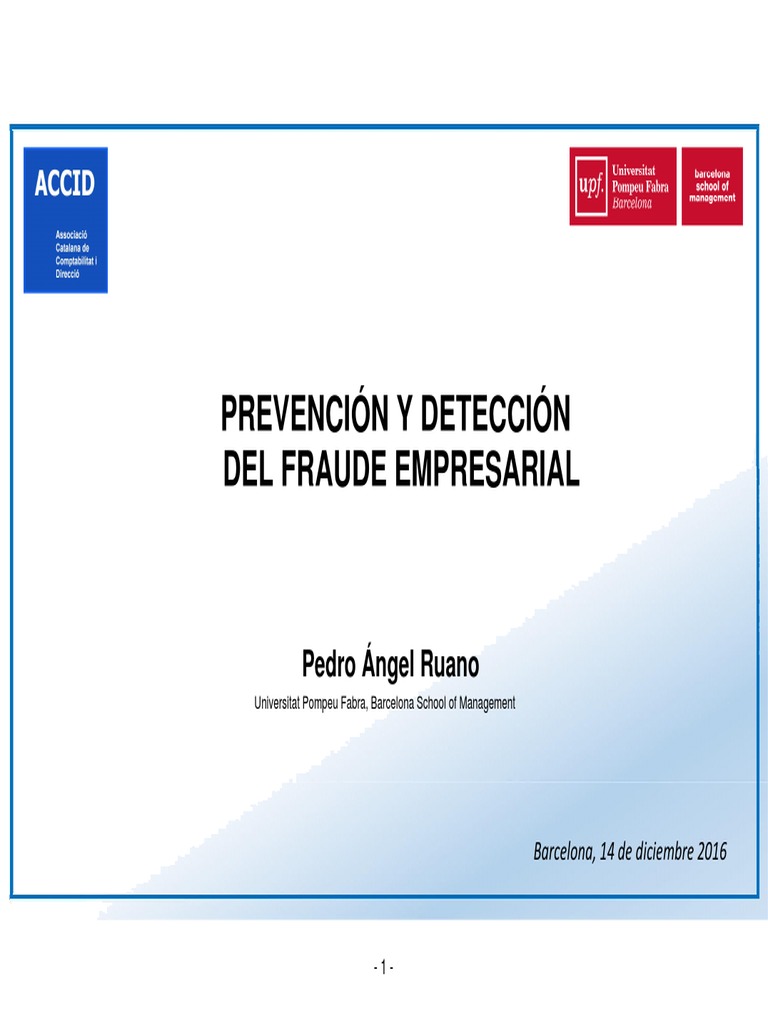 Prevencion y Deteccion Del Fraude Empresarial | PDF | Corrupción ...