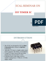 Technical Seminar On: 555 Timer Ic