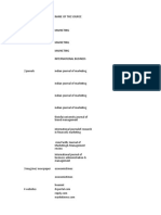 Excel Sheet of LR