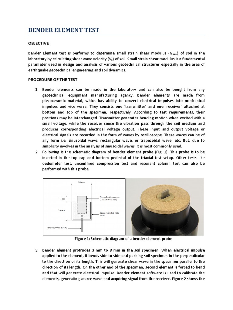 Bender Element Test: Objective | PDF | Spectral Density | Waves