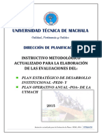 Instructivo Actualizado para Evaluaciones PEDI y POA 2015