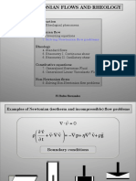 Non-Newtonian Flows and Rheology