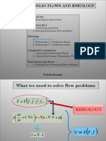 Non-Newtonian Flows and Rheology