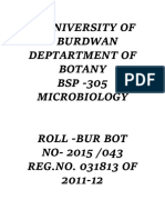 Microbiology Lab Manual for Roll No 2015/043