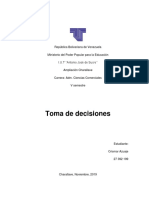 Toma de Decisiones