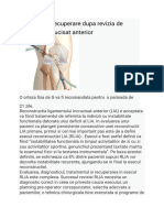 1.protocol de Recuperare Dupa Revizia de Ligament Incrucisat Anterior