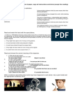 STUDY GUIDE: in Another Sheet of Paper, Copy All Instructions and Items (Except The Reading) and Solve Each Part