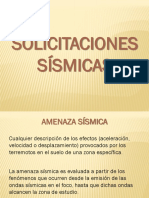 Solicitaciones Sísmicas 2013-2