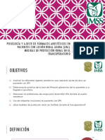 Posología y Ajuste de Fármacos Anestésicos en Pacientes Con Lesión Renal Aguda (LRA).