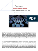 Rene Guenon - Las Artes y Su Concepción Tradicional