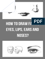 How To Draw Faces Eyes Lips Ears and Noses