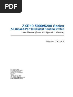 Zxr10 5960 Switch | PDF | Secure Shell | File Transfer Protocol