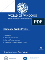 World of Windows Group (Pty) LTD - 2019Q4 Profile Precis