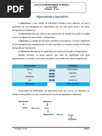 Hiperonímia Hiponímia Ficha Informativa